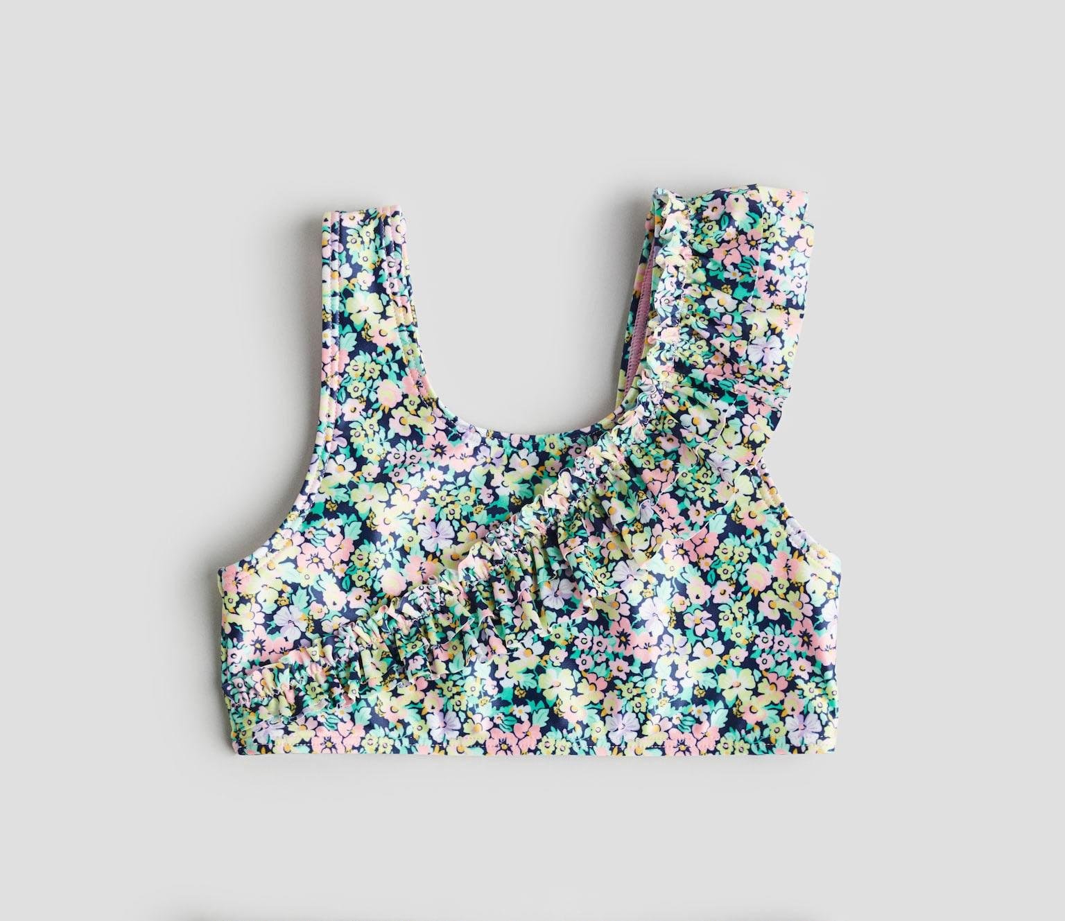 Топ купальный H&M с цветами 110-116 см (1218300)