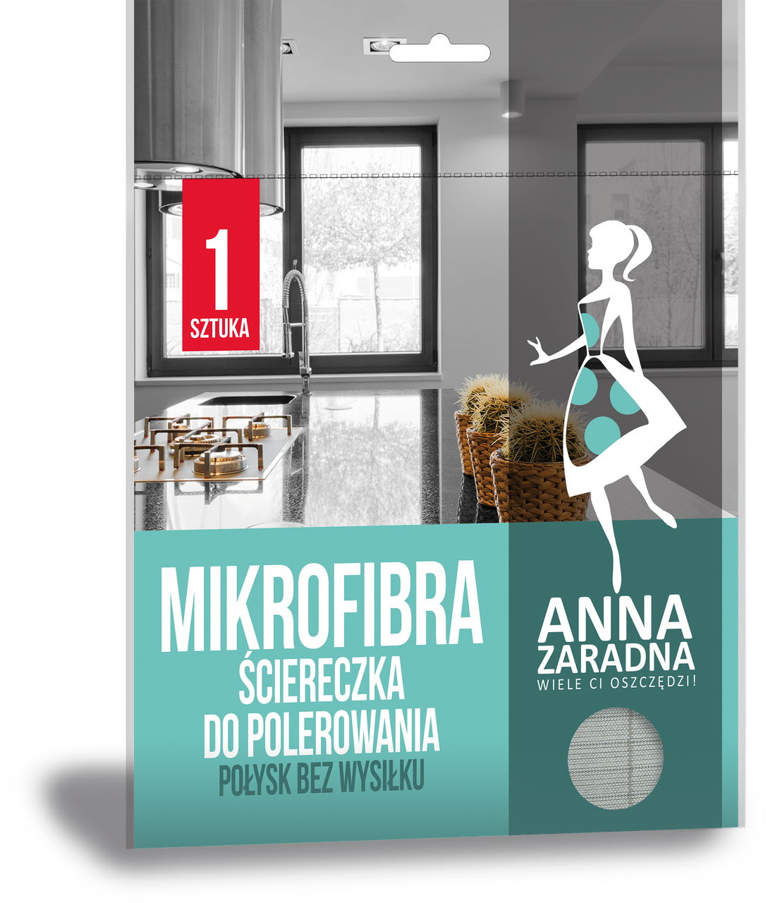 Салфетка Anna Zaradna из микрофибры для полировки 1 шт.