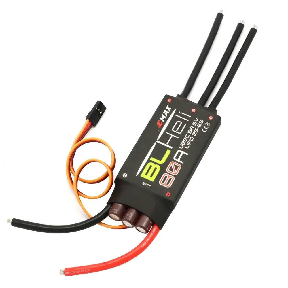 Регулятор мотору ESC 80A EMAX BLHeli 2-6S для крила мультикоптера (00-00024623)