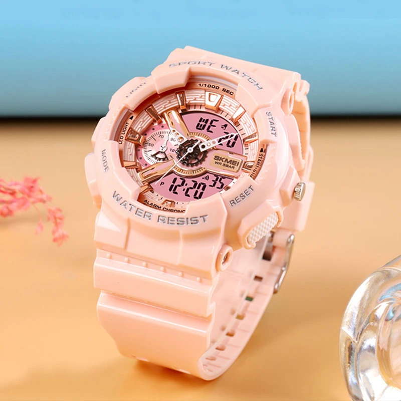 Наручний годинник Skmei 1688 Pink-Cuprum - фото 5 Наручний годинник Skmei 1688 Pink-Cuprum - фото 5