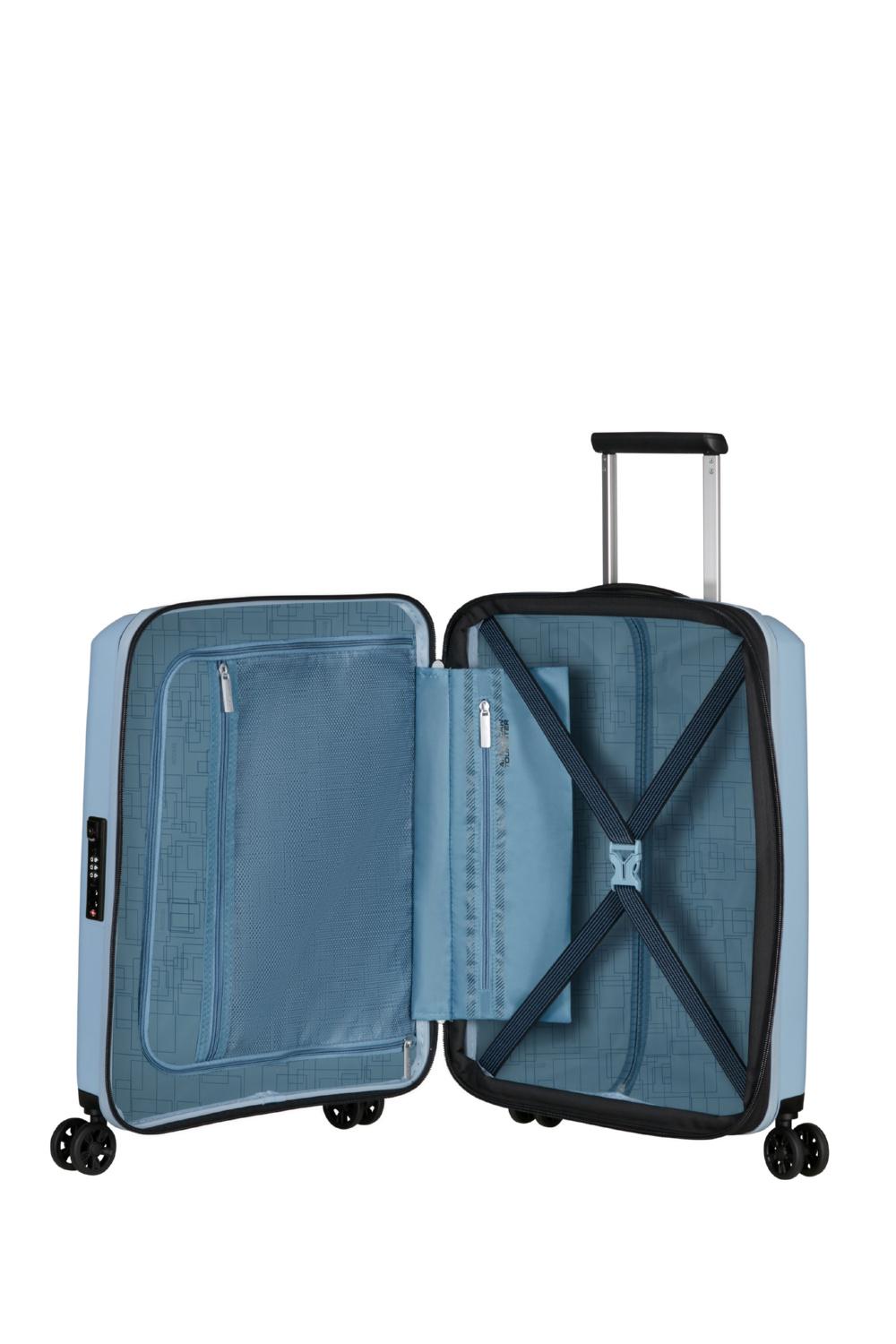 Чемодан American Tourister AEROSTEP 55x40x20/23 см Серый (MD8*08001) - фото 9