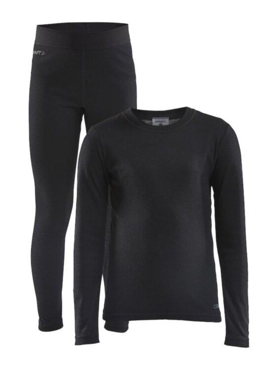 Комплект термобілизни CRAFT Core Warm Baselayer Set 1909712-999000 дитячий 86-92 см Black