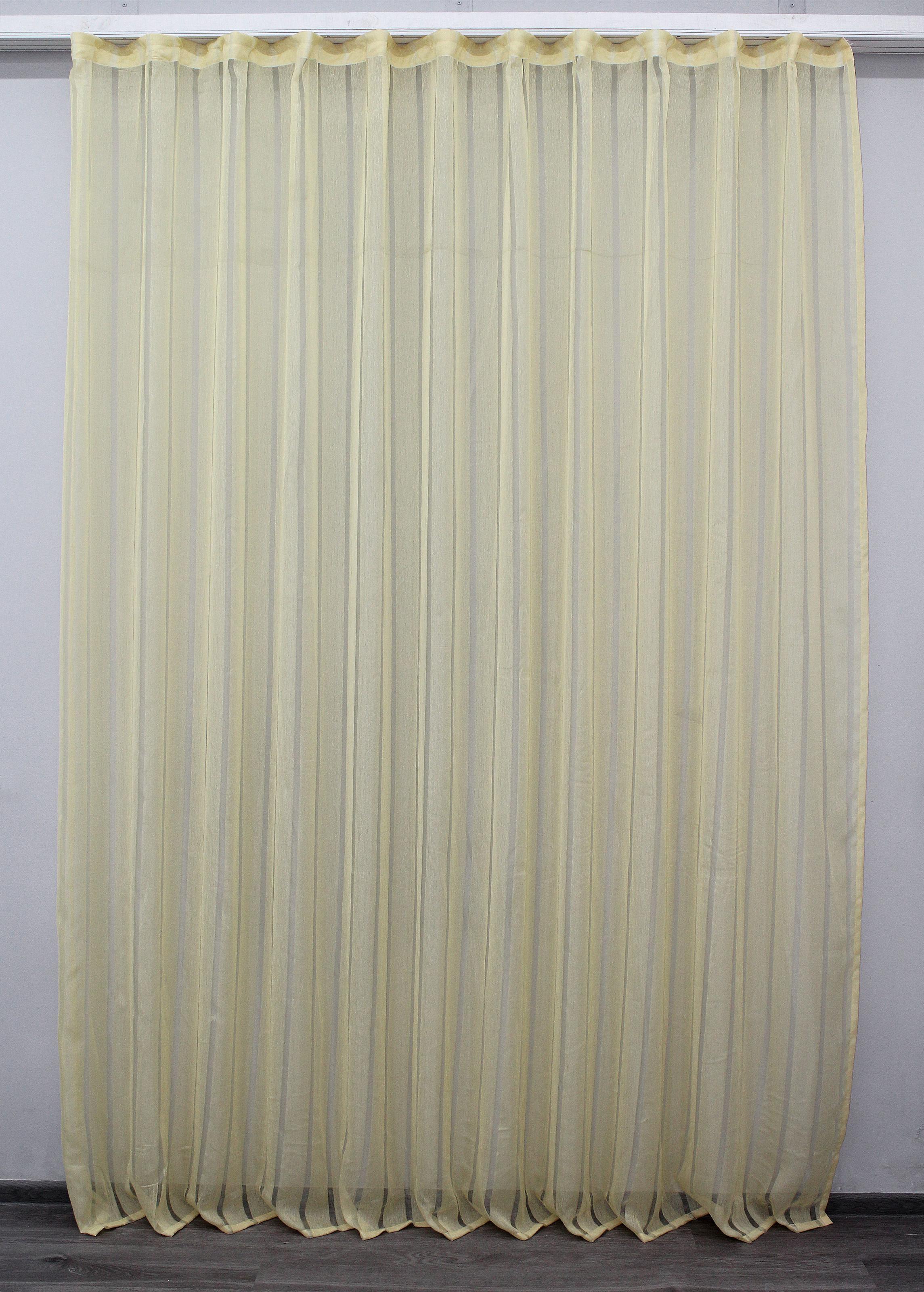 Тюль VR-Textil 1130т батист 300х270 см Желтый (40-914)