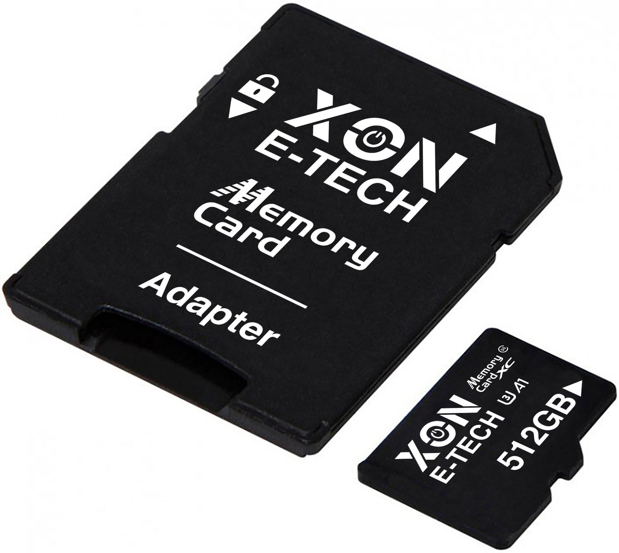 Карта памяти XON microSDXC 512GB Class 50 UHS-I/U3 и SD adapter Черный (MCXC5512BA 3541) - фото 4