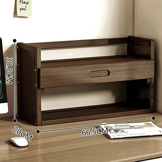 Полка-надстройка настольная из дерева Гриони капучино (АКД-011309)