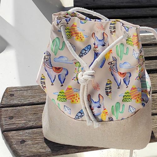 Рюкзак тканевый Presentville Summer Ламы (RSUM 20A014)