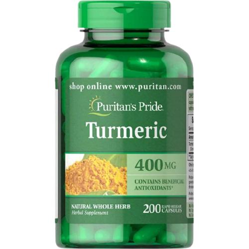Куркума Puritan's Pride Turmeric 400 мг 200 Caps Куркума Puritan's Pride Turmeric 400 мг 200 Caps