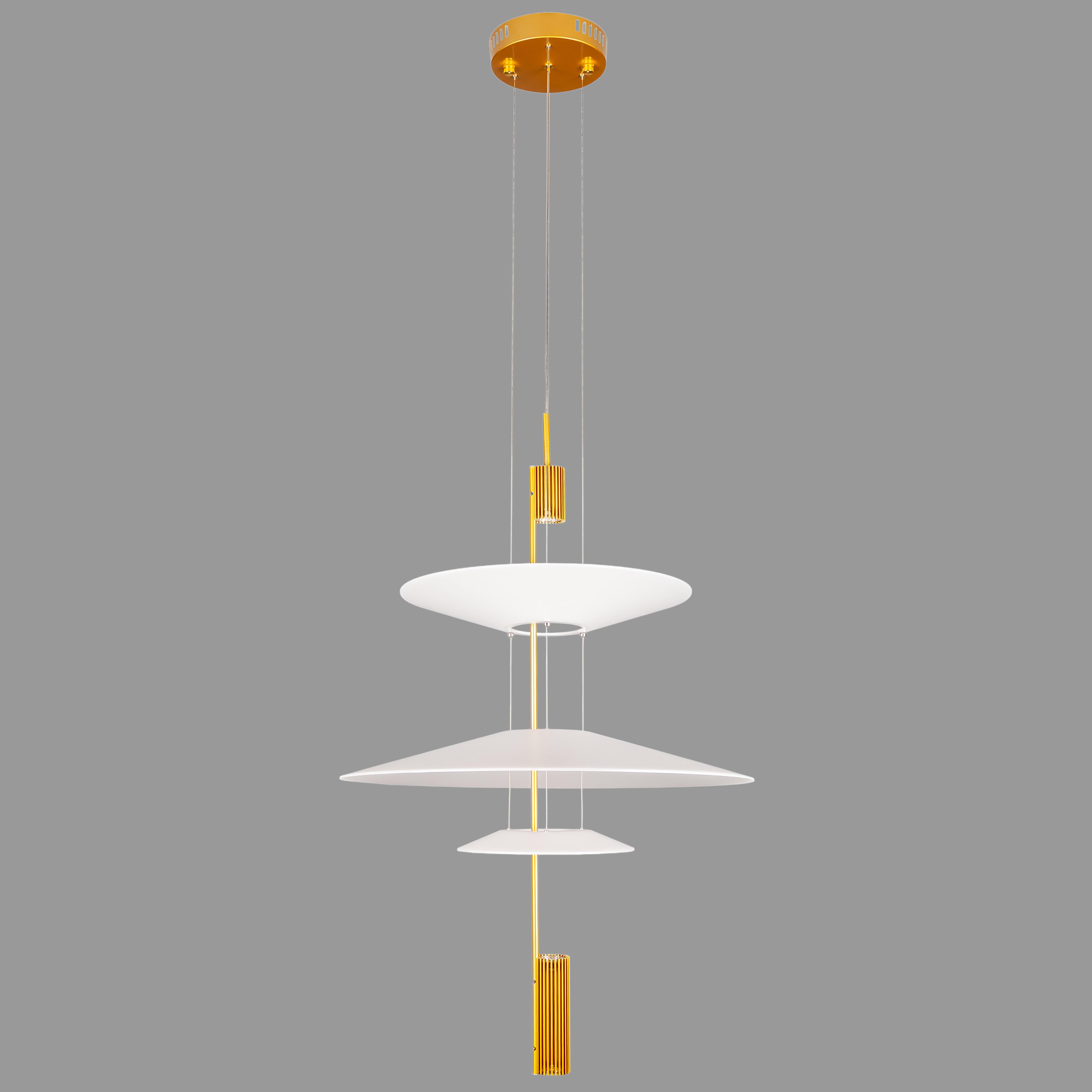 Люстра дизайнерська Flamingo 12W Бронзовий (92-D1183 (360+500+215) AB)