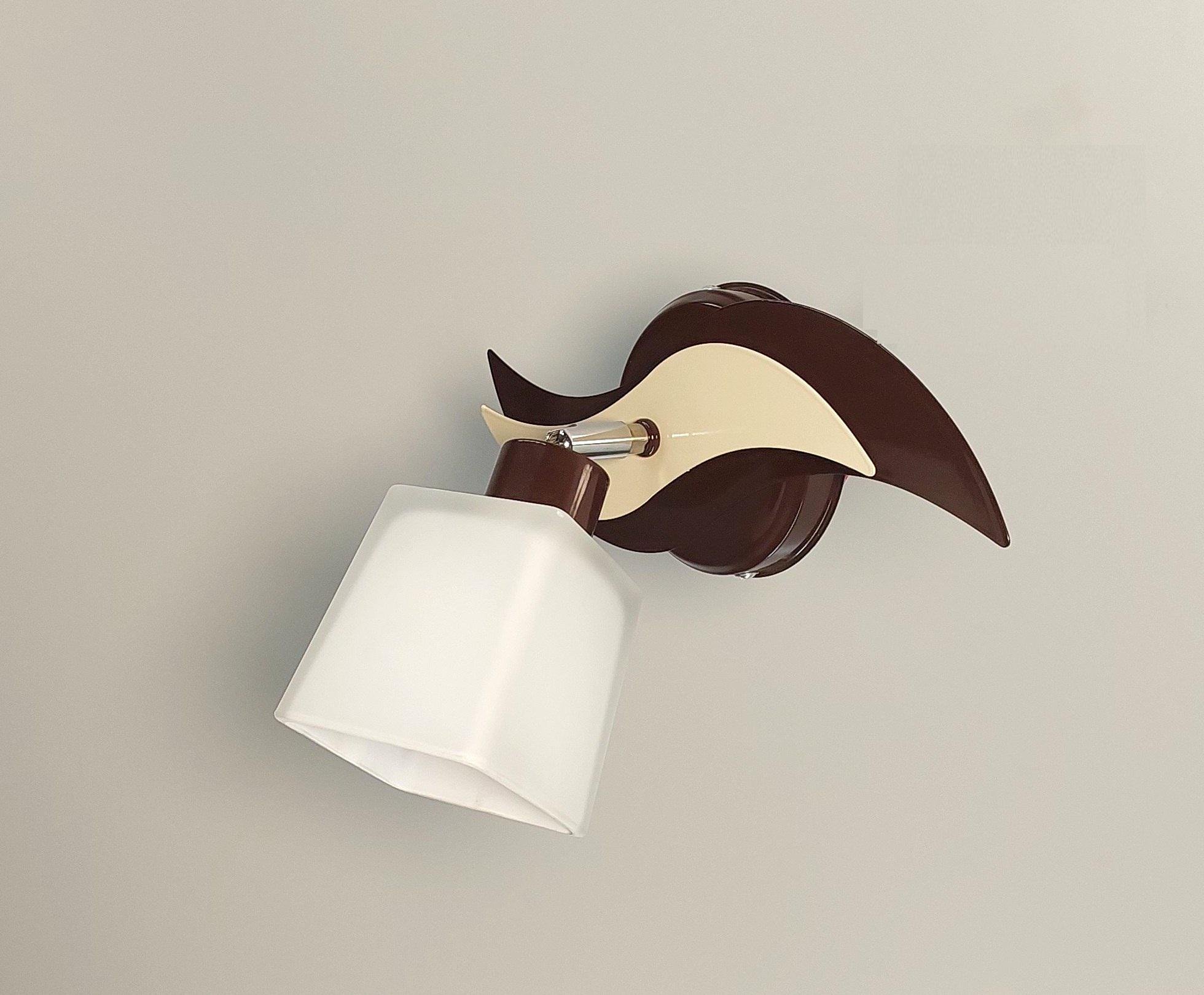 Бра настенный Бриз поворотный металлический Коричневый/Бежевый