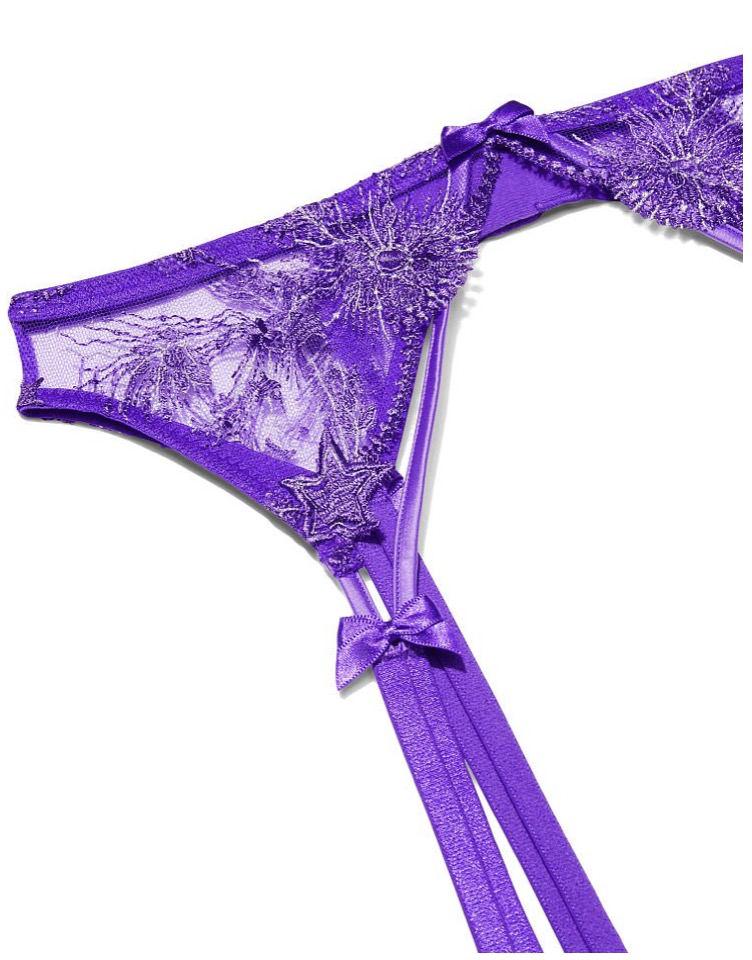 Пояс для панчох Victoria's Secret Very Sexy Starstruck Garter Belt XS/S Фіолетовий (26372762) - фото 5