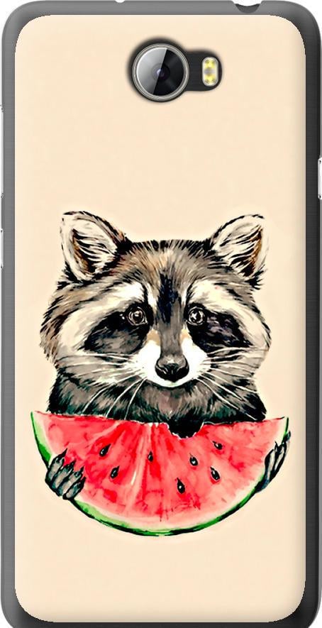 Чохол на Huawei Y5 II Єнотик з кавуном (4605t-496-42517)