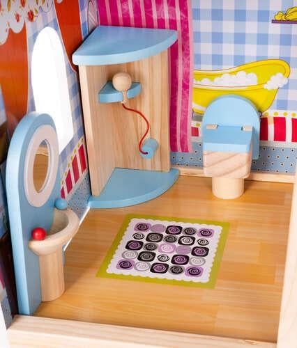 Домик вилла деревянный Kruzzel 11251 кукольный с бассейном - фото 7 Домик вилла деревянный Kruzzel 11251 кукольный с бассейном - фото 7