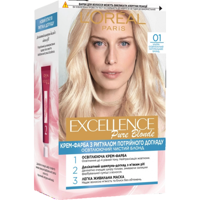 Краска для волос L'Oreal Paris Excellence оттен 01 Супер-освещающий Русый (094010)