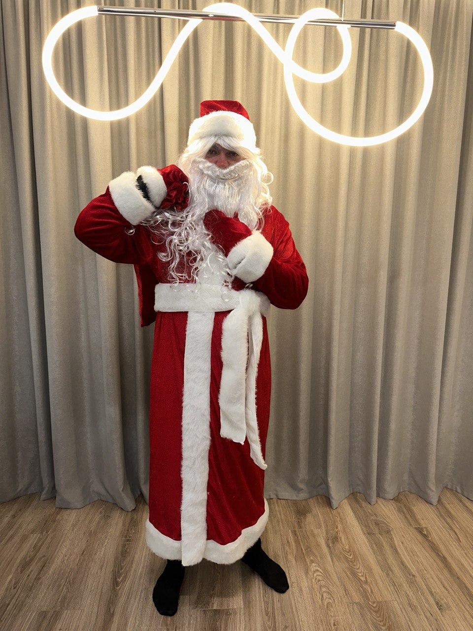 Костюм Санта-Клауса велюровый (санта1) - фото 3