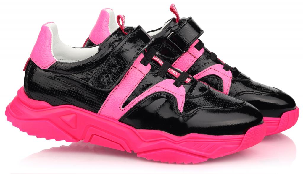 Кроссовки Topitop для девочек 515 р. 37 Черно-малиновый