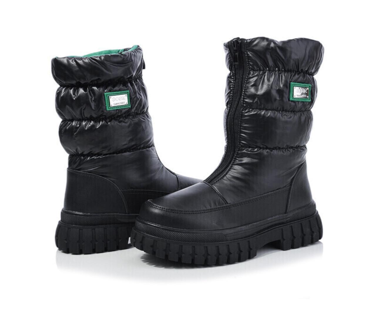 Чоботи зимові для дівчаток Kimboo FG23053A/33 р. 33 Чорний
