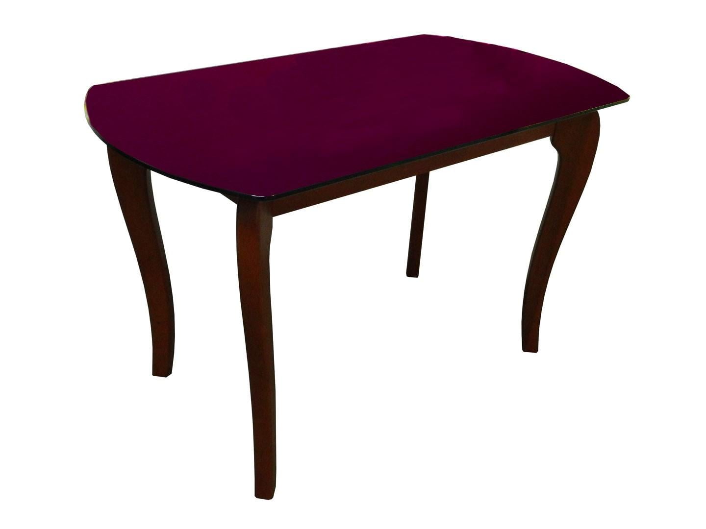 Обеденный стол Glass Antonik Класик-4 1200х700х750 мм с заливкой 3005 Темный орех (4481300505)