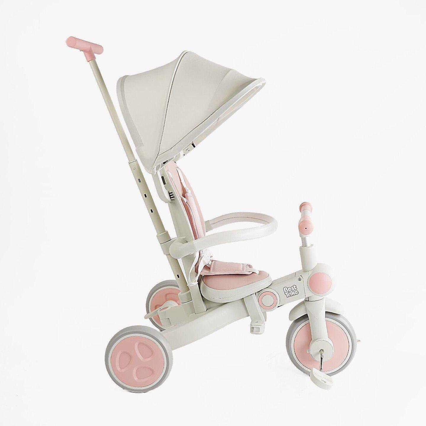 Велосипед-трансформер дитячий триколісний Best Trike BS-12 EVA складаний Рожевий (BS-12-303) - фото 2 Велосипед-трансформер дитячий триколісний Best Trike BS-12 EVA складаний Рожевий (BS-12-303) - фото 2