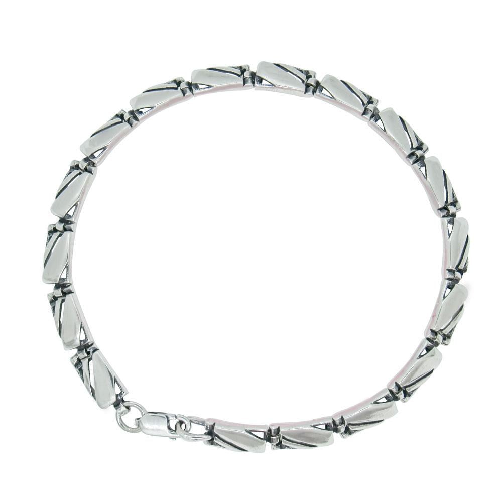 Серебряный браслет Грань (1163068922)