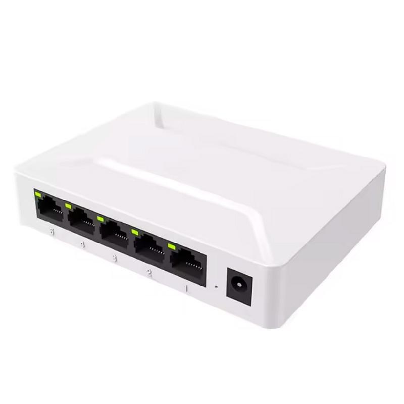 Коммутатор Desktop Switch GS05 5-портов 10/100/1000 Мбит/с Gigabit Ethernet White (150110)