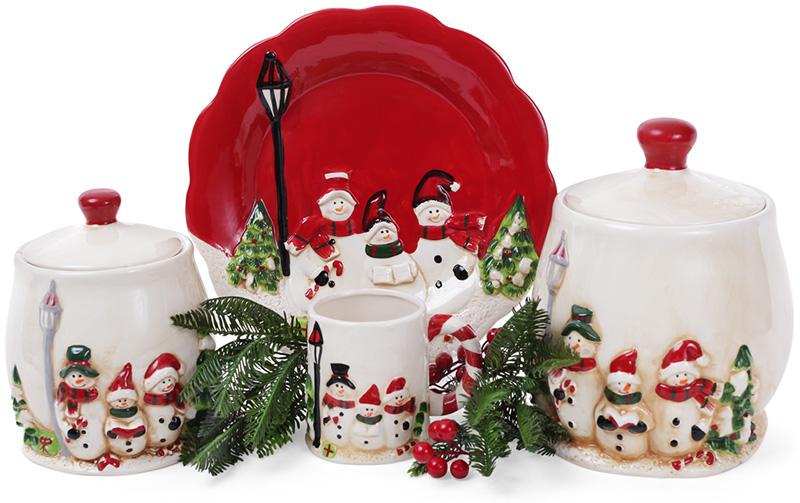 Набір керамічних кружок Тріо сніговиків 2 шт. 525 мл - фото 3 Набір керамічних кружок Тріо сніговиків 2 шт. 525 мл - фото 3