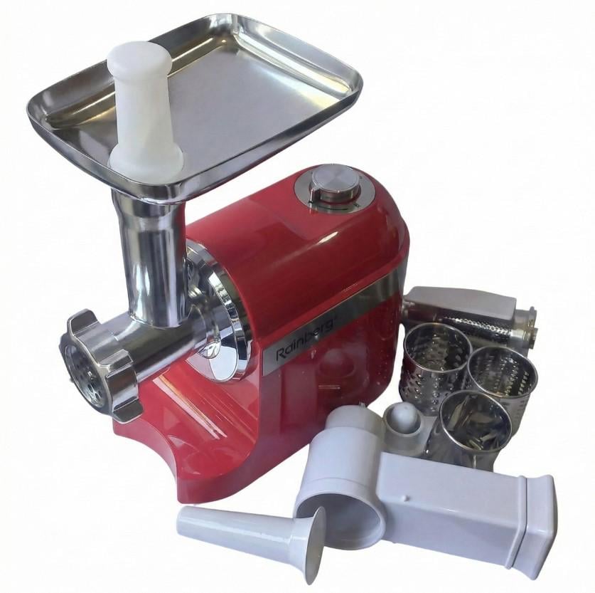 Мясорубка электрическая Rainberg RB-2270 3в1 с соковыжималкой/овочерезкой и насадкой-кеббе 3800 Вт (32523209) Мясорубка электрическая Rainberg RB-2270 3в1 с соковыжималкой/овочерезкой и насадкой-кеббе 3800 Вт (32523209)