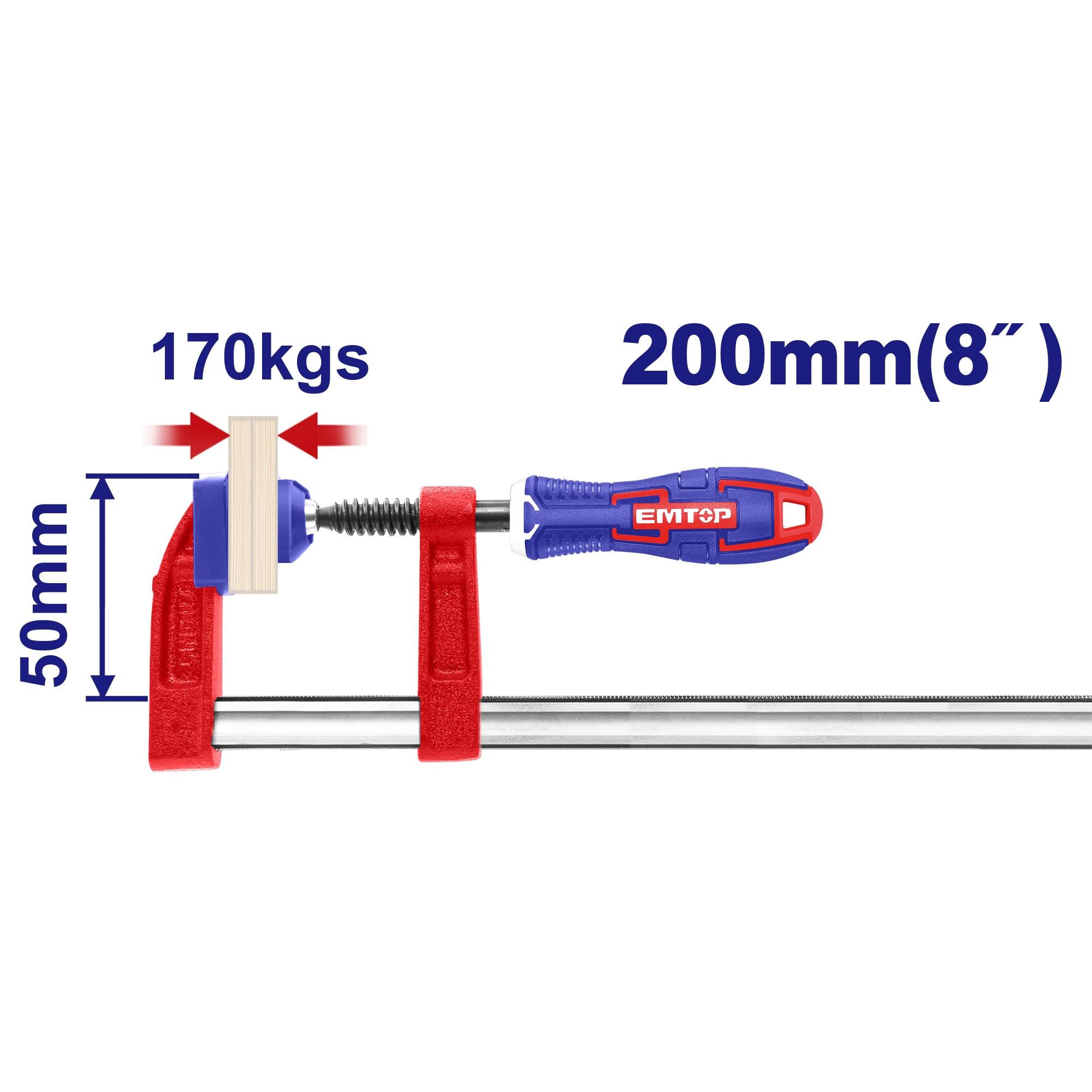 Струбцина столярная EMTOP ECLPF05201 - фото 2 Струбцина столярная EMTOP ECLPF05201 - фото 2