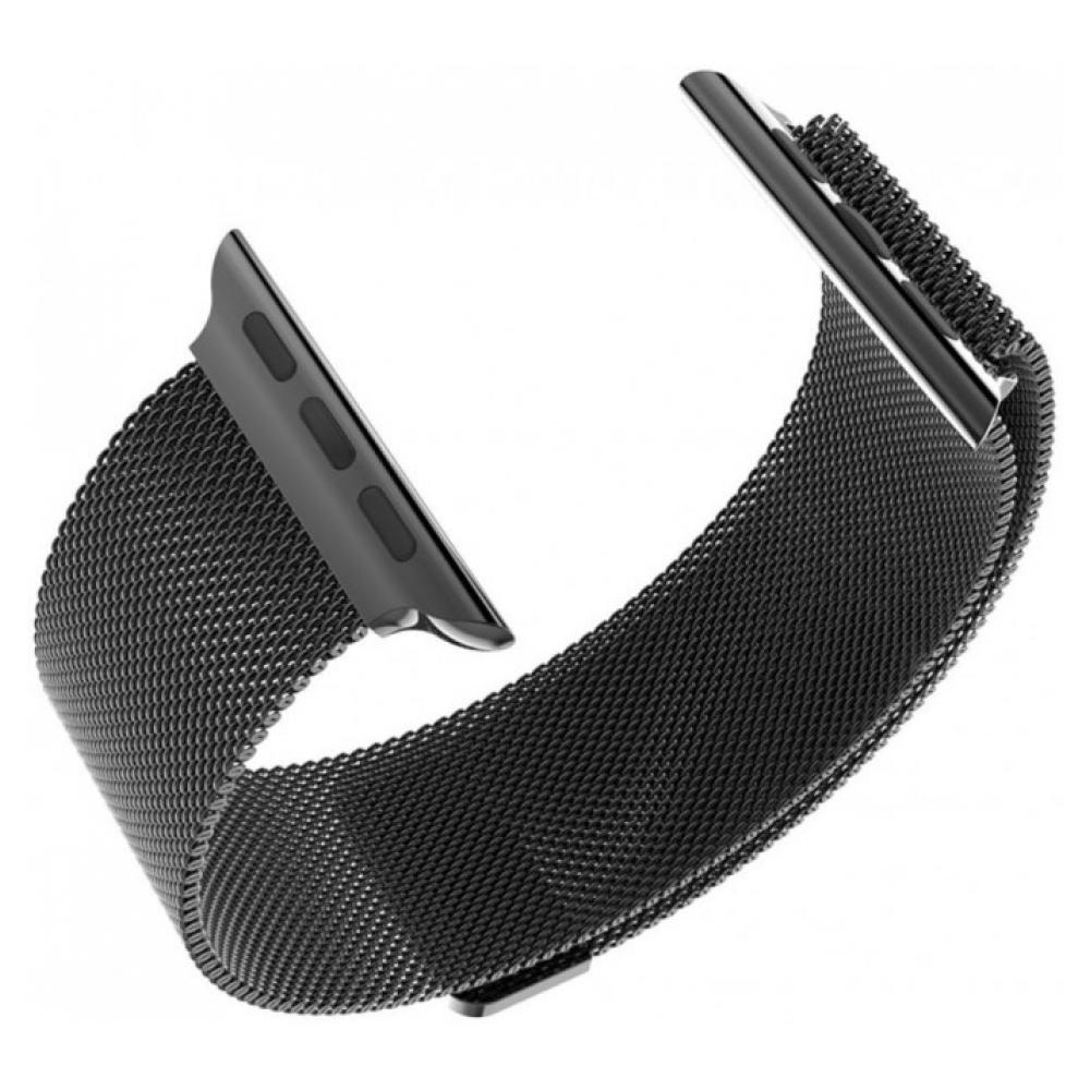 Ремінець для Apple Watch Armor Standart Milanese Loop 42-44 мм Black - фото 3