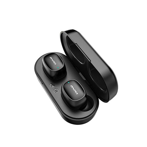 Беспроводные вакуумные наушники с гарнитурой T13 и кейсом Black