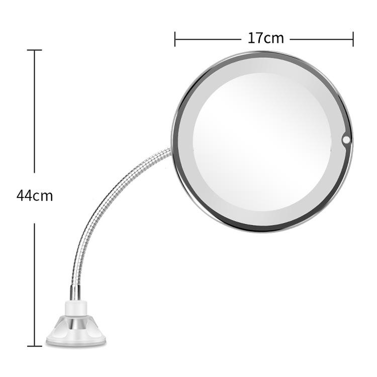 Дзеркало для макіяжу Ultra Flexible Mirror LED з збільшенням 10X (14226072) - фото 10