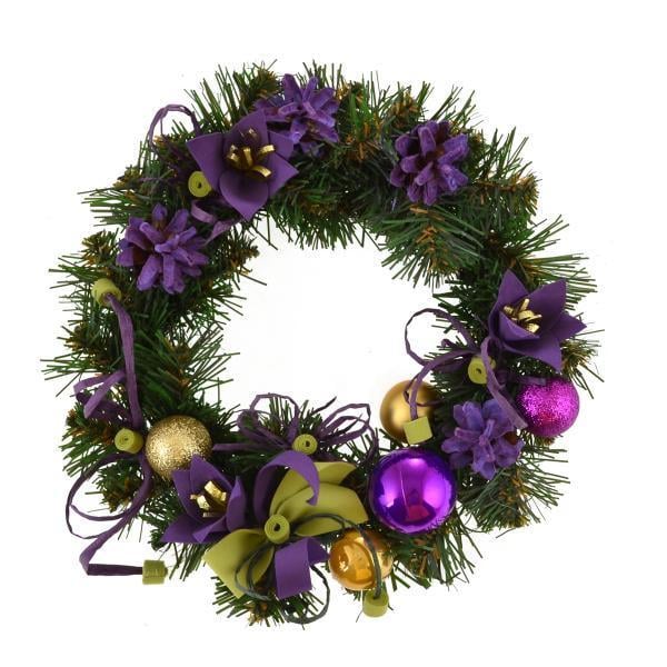 Венок Novogod’Ko с декором Лавандовый 17,5 см (904479)