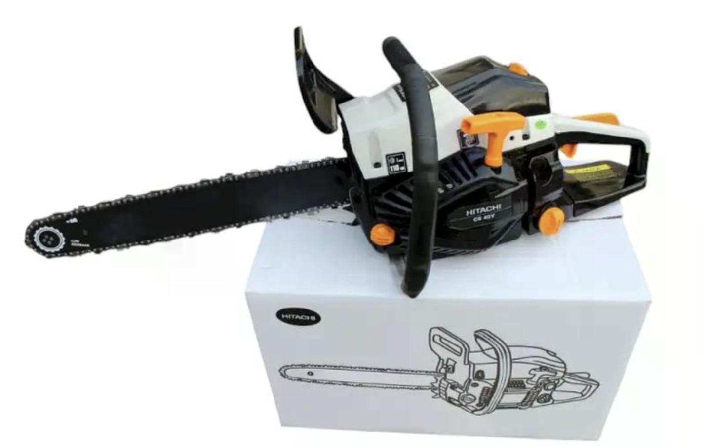 Бензопила цепная бензиновая Hitachi CS-45-Y 4.2 кВт шина 45 см - фото 2