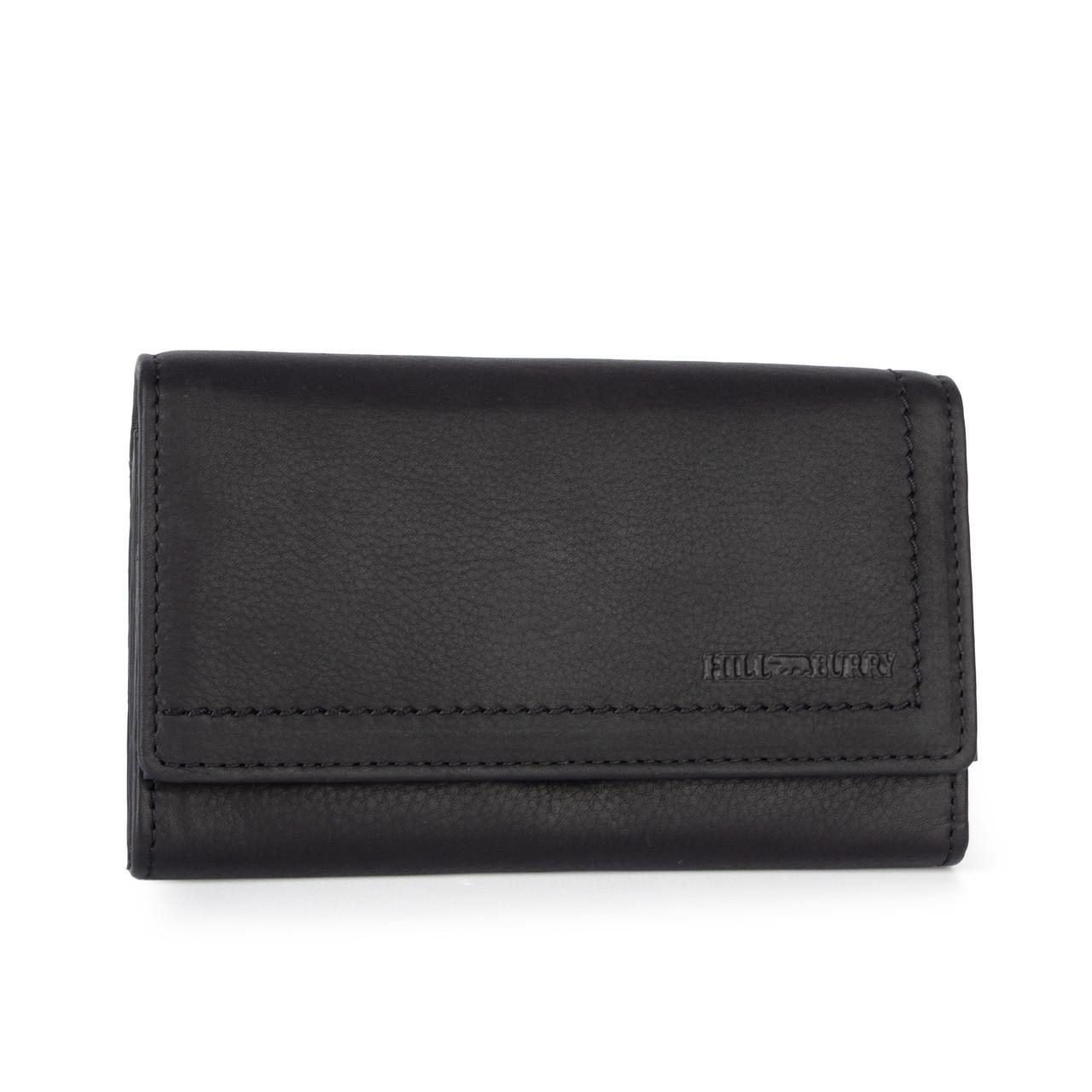 Кошелек женский кожаный Hill Burry L-104 на кнопке Черный (2581369159)