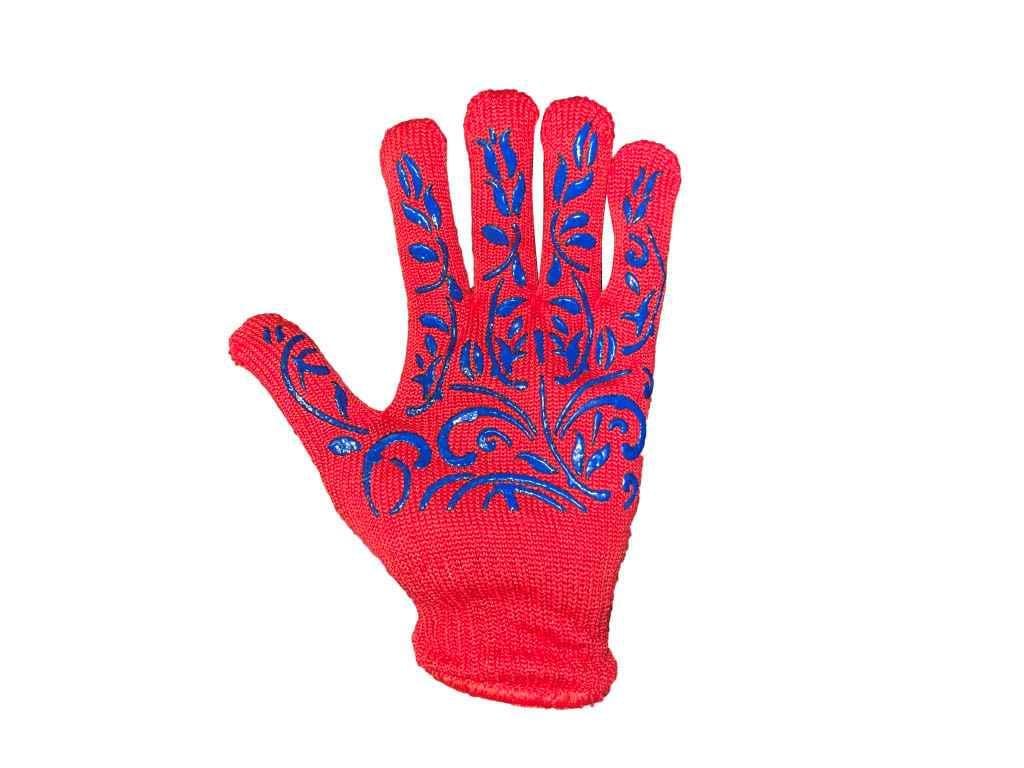 Перчатки рабочие Master BOB 105 Садовые ХБ70ПЄ30 7 класс ПВХ р. 9 Красный (977011)