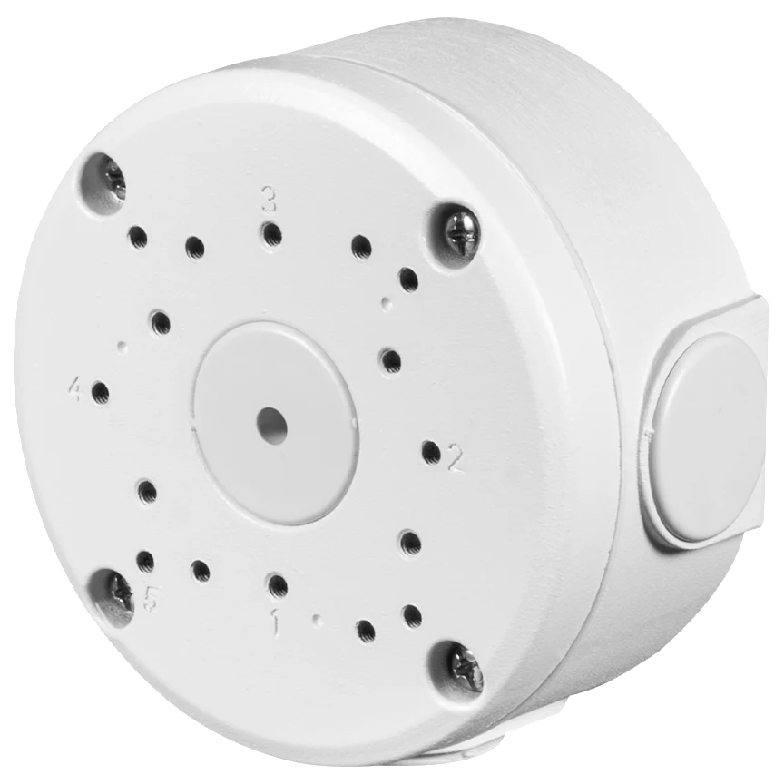 Коробка монтажна Light Vision VLC-01BX/M алюмінієва для камер відеоспостереження IP66 105х50 мм Білий (VLC-01BX (M))