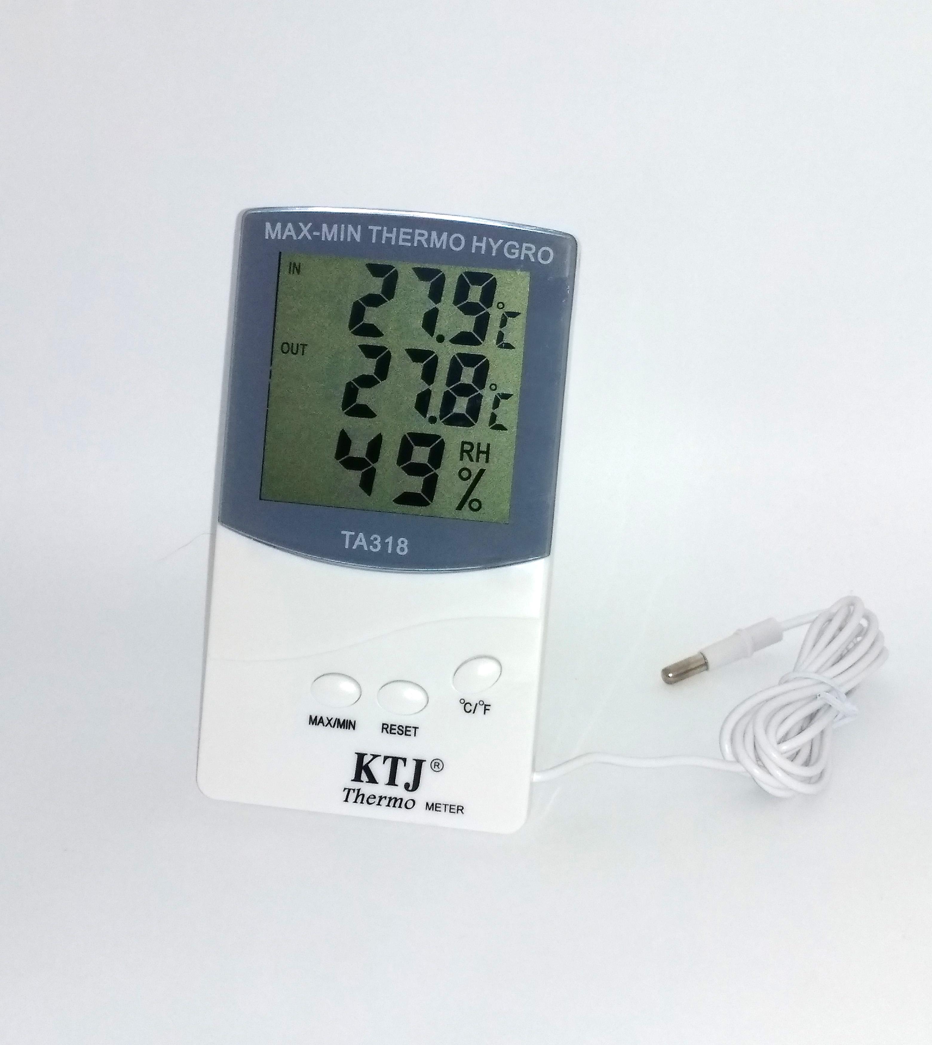 Термометр-гігрометр KTJ TA318 з виносним датчиком (n389)