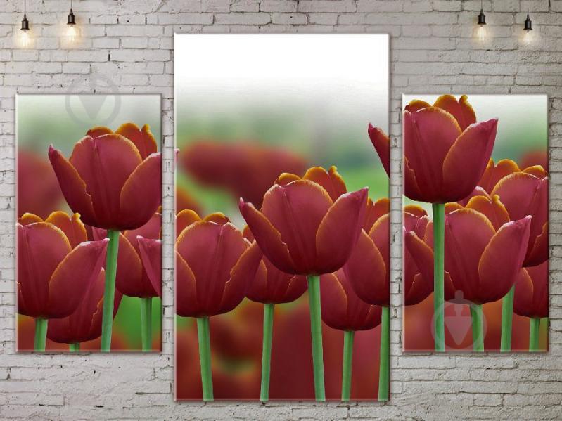 Модульная картина ArtStar цветы Тюльпаны ADFL0073 размер 70 х 105 см