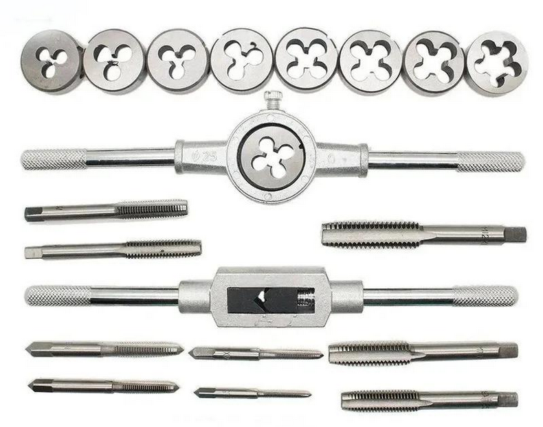 Набор метчиков и плашек М3-М12 с держателями (234569543_370)