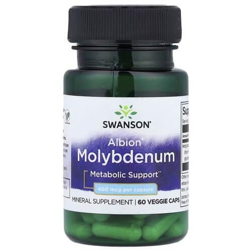 Swanson Albion Molybdenum 400 mcg 60 растительных капс. (SWV-02838)