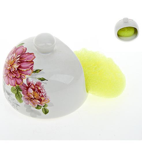 Подставка для губки Райский сад 12х10 см (BD-DM900-P)