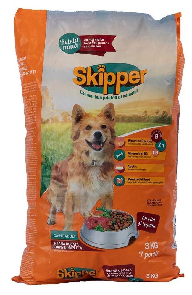 Корм сухой для собак всех пород Skipper с говядиной и овощами 3 кг (1789933018)