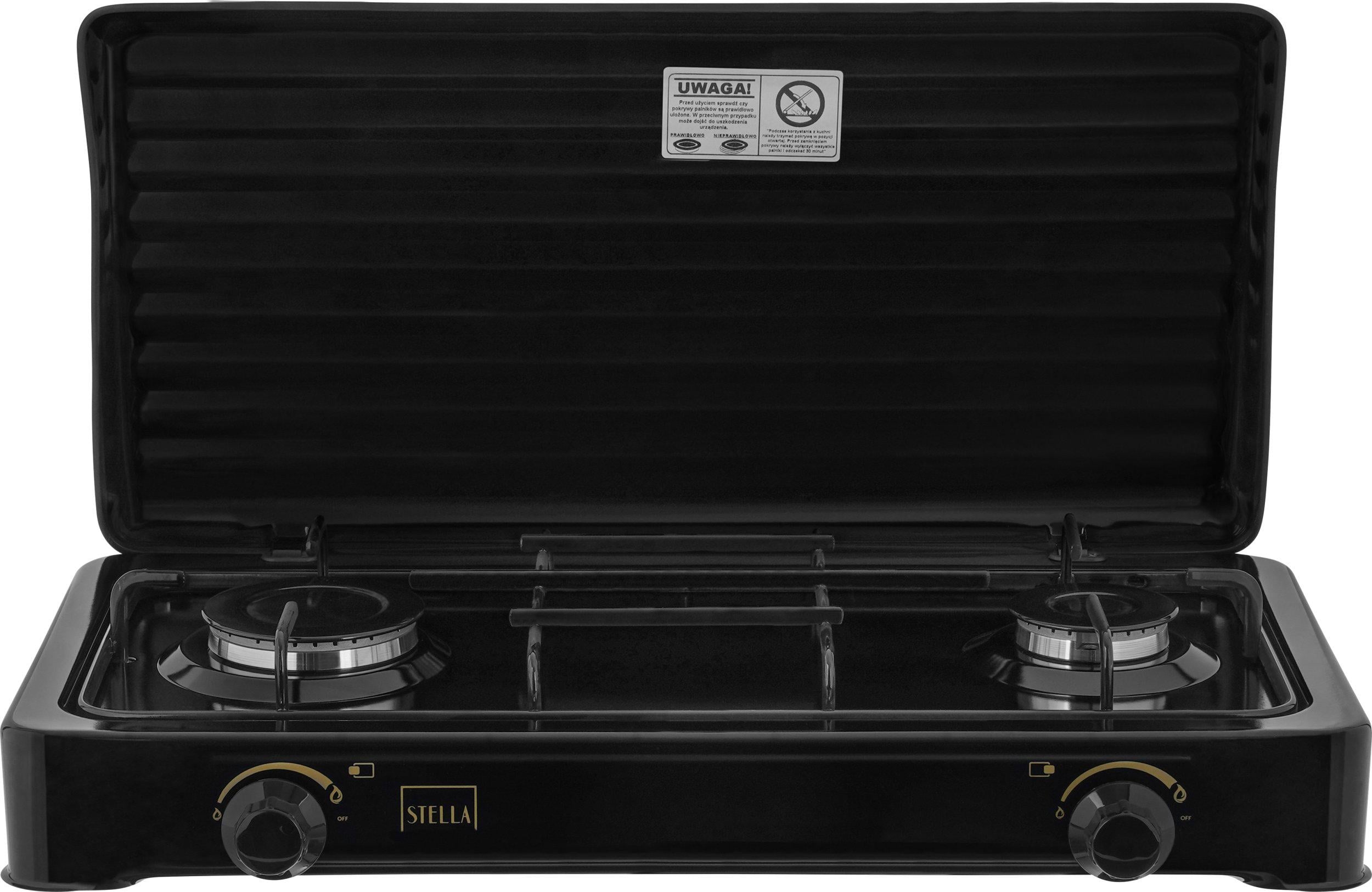 Настільна плита Stella STKGC-02 Black (543088)