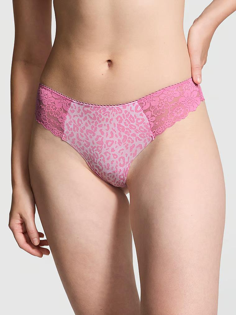 Трусики бесшовные Victoria's Secret No-Show Thong Panty S Розовый (26916561)