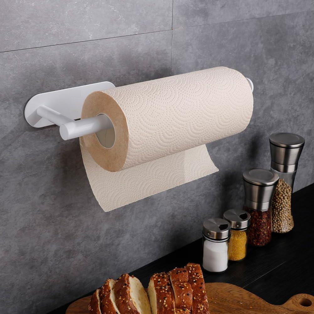 Держатель для бумажных полотенец настенный пластиковый Белый - фото 7