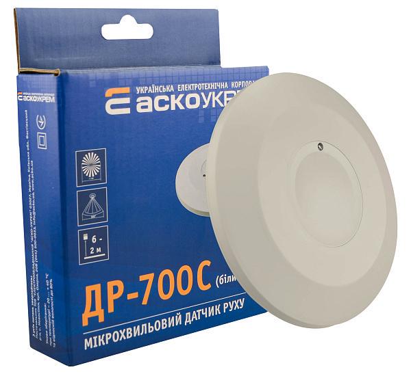 Датчик движения АСКО-УКРЕМ ДР-700C 2000Вт 360° дальность 8 м микроволновой IP20 навесной Белый (A0220010048) Датчик движения АСКО-УКРЕМ ДР-700C 2000Вт 360° дальность 8 м микроволновой IP20 навесной Белый (A0220010048)