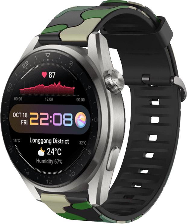 Ремінець Tactic Camouflage для Huawei Watch 3 Pro Green (32942-08)