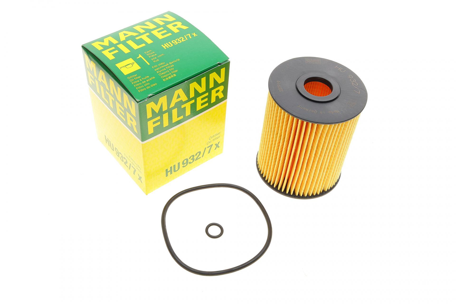 Фільтр масляний Mann-Filter для VW Touareg 4,2 V8 02-06 (HU 932/7 X)