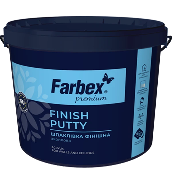 Шпаклівка фінішна Farbex акрилова 25 кг Білий (2792906400)