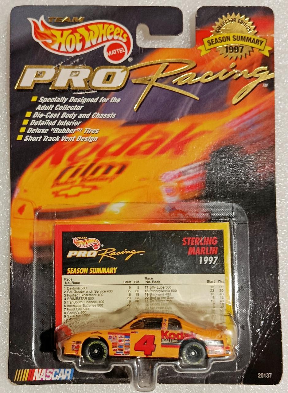 Игрушечная машинка Hot Wheels Chevrolet Monte Carlo Kodak №4 Sterling Marlin 1997 Pro Racing NASCAR (20137-2)