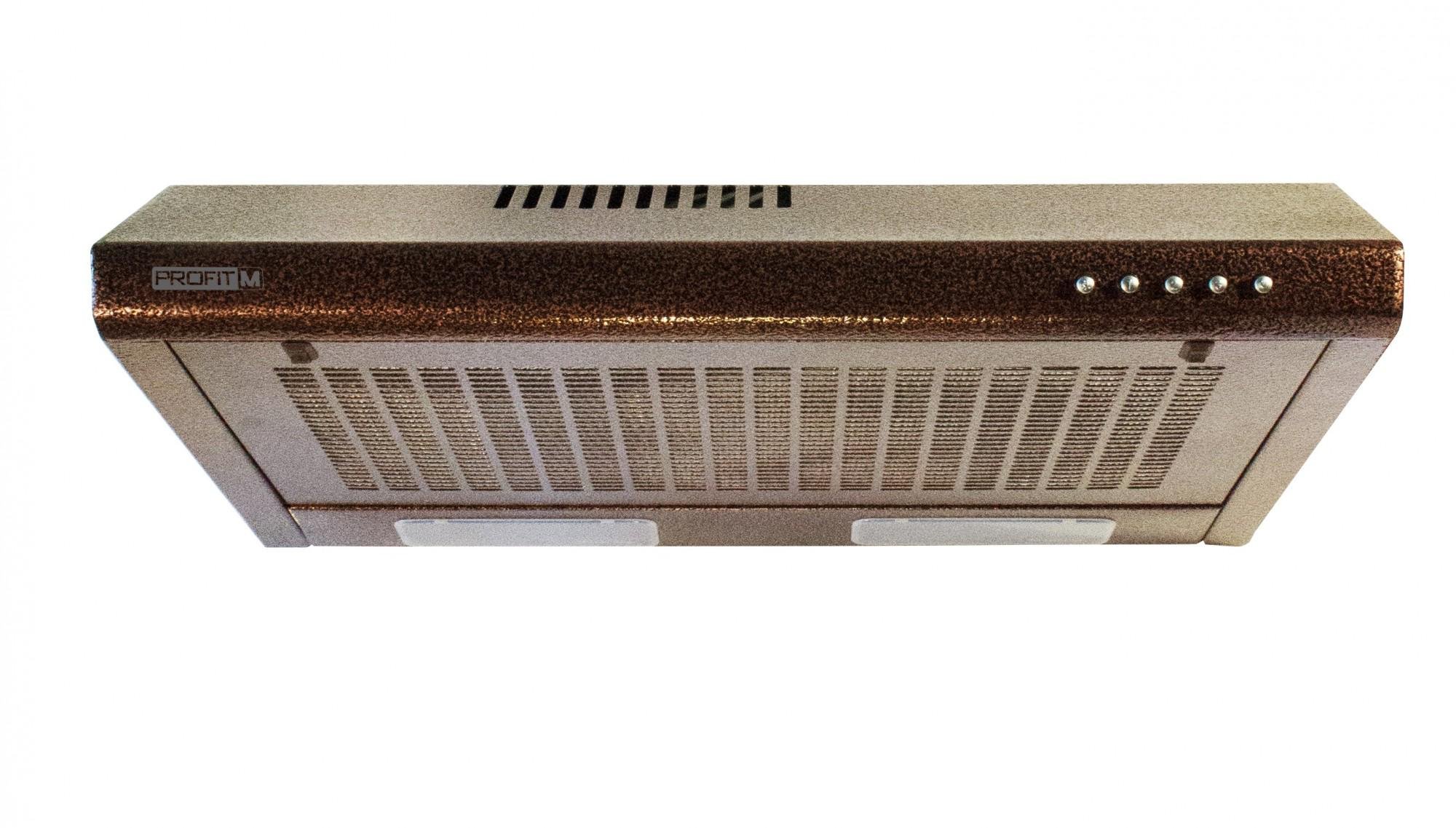 Вытяжка кухонная плоская ProfitM Турбо №1 50 см 420 куб. м Медный антик (07082023)